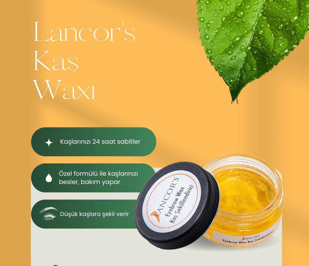 LANCOR'S Kaş Şekillendirici Sabitleyici Wax Kalıntı Bırakmayan, Dolgunluk Ve Hacim Veren Besleyici Wax30ml