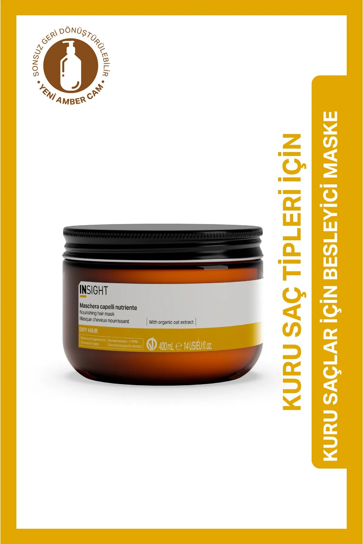 Insight Kuru Saçlar için Besleyici Maske 400 ml.