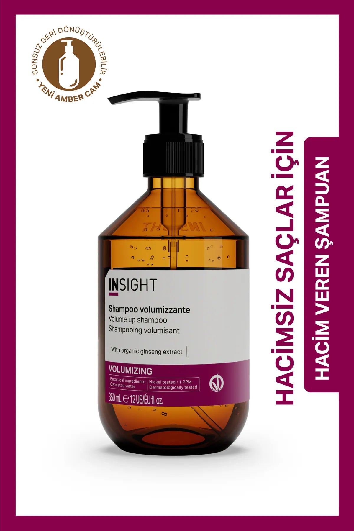 Insight İnce Telli ve Hacimsiz Saçlar için Hacim Veren Şampuan 350 ml.