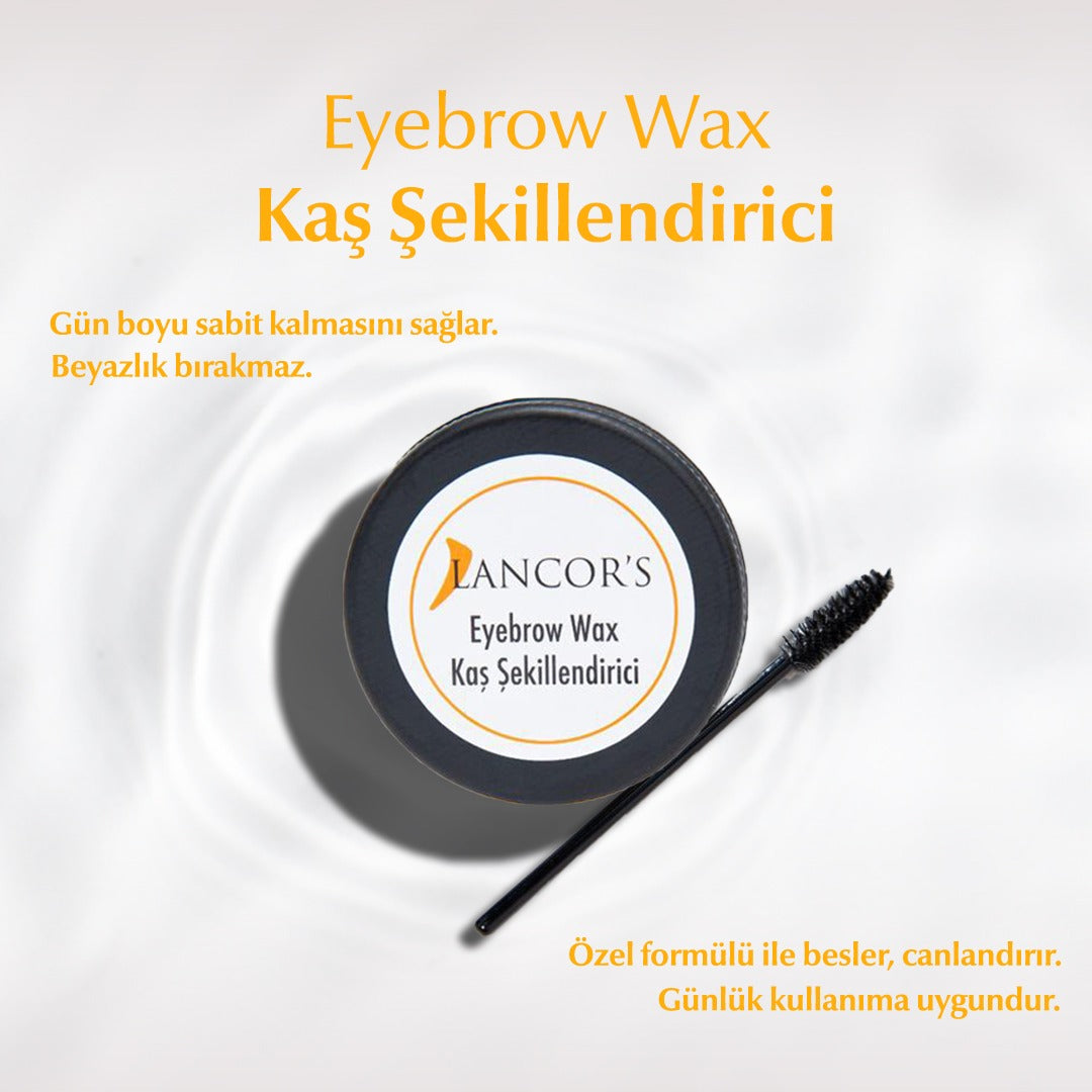 LANCOR'S Kaş Şekillendirici Sabitleyici Wax Kalıntı Bırakmayan, Dolgunluk Ve Hacim Veren Besleyici Wax30ml