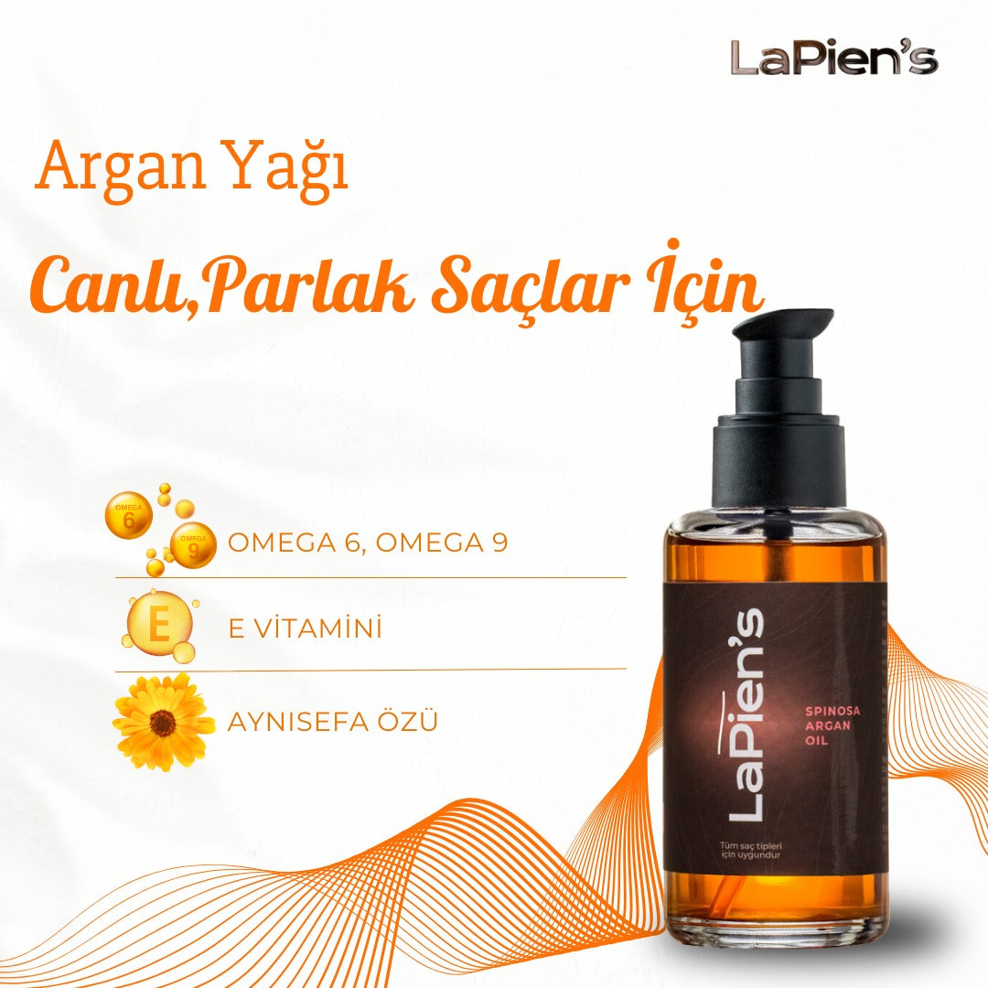 Lapien's Yıpranmış Saçlara Özel Yoğun Besleyici Spinosa Argan Oil Bakım Yağı 100ml