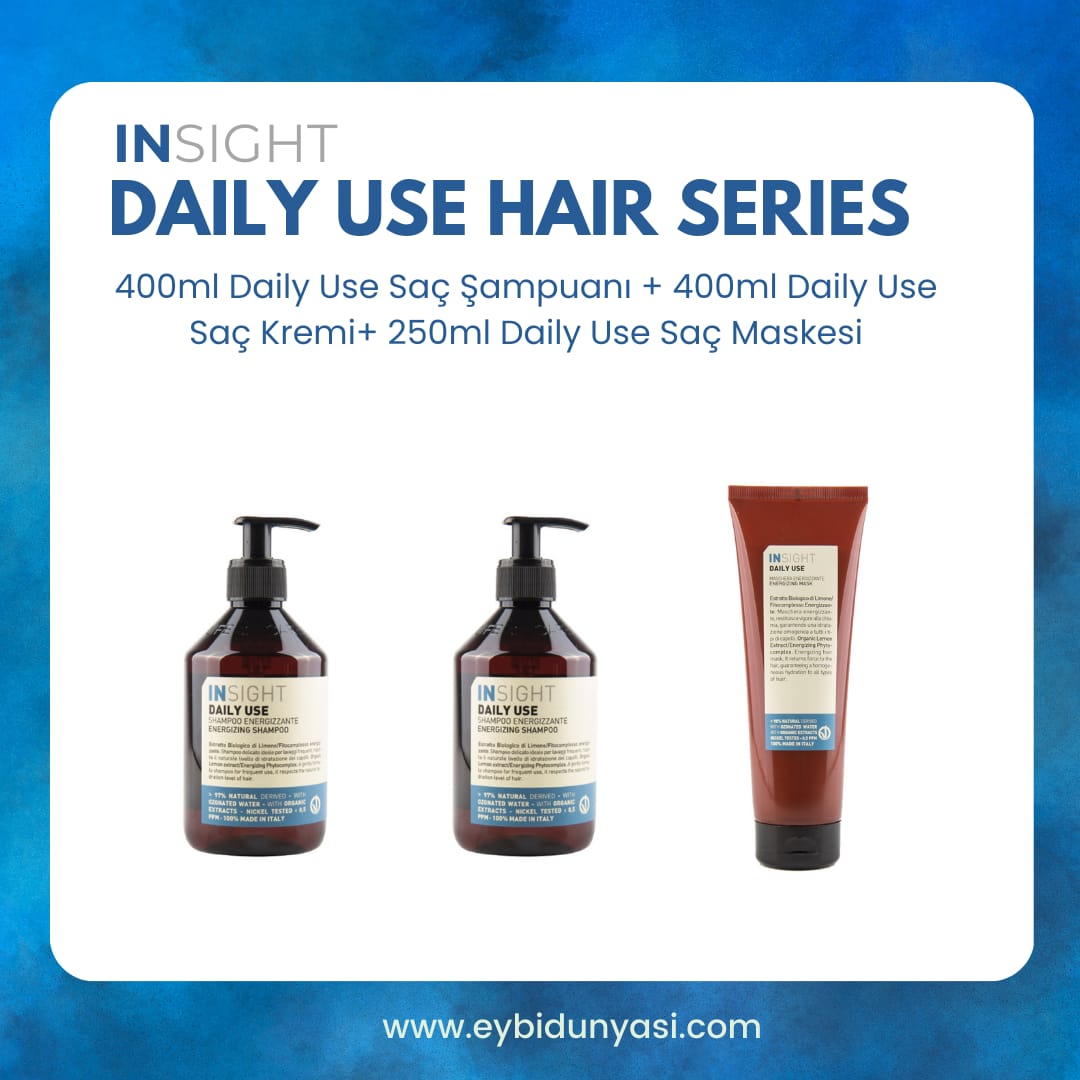 Insight Daily Use Energizing Şampuan 400 Ml + Krem 400 Ml + Maske 250 Ml