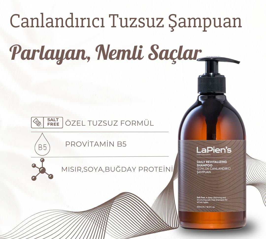 Lapien's Günlük Canlandırıcı Tuzsuz Şampuan 500ml Tüm Saçlar Için
