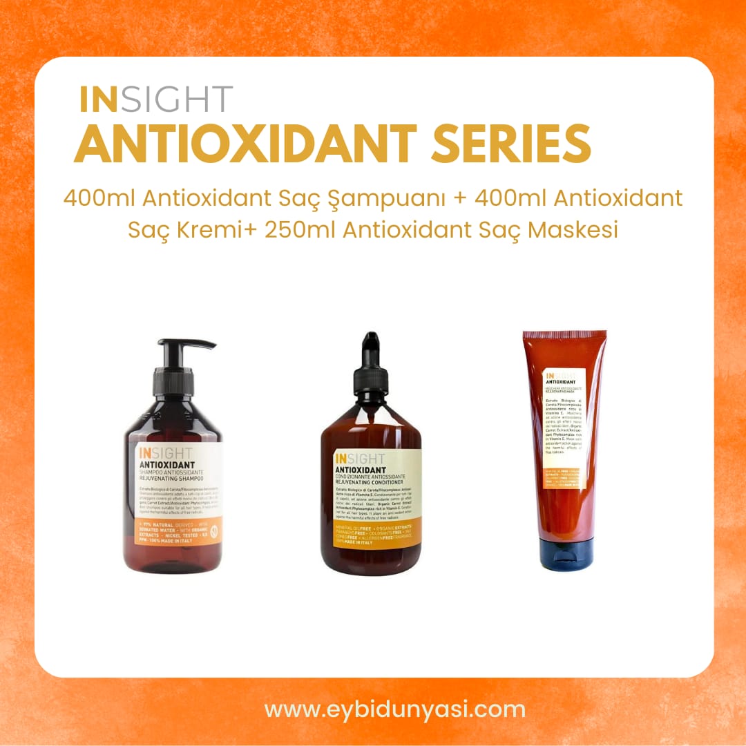 Insight Antioxidant Rejuvenating Antioksidan Şampuan 400 Ml + Krem 400 Ml + Maske 250 Ml