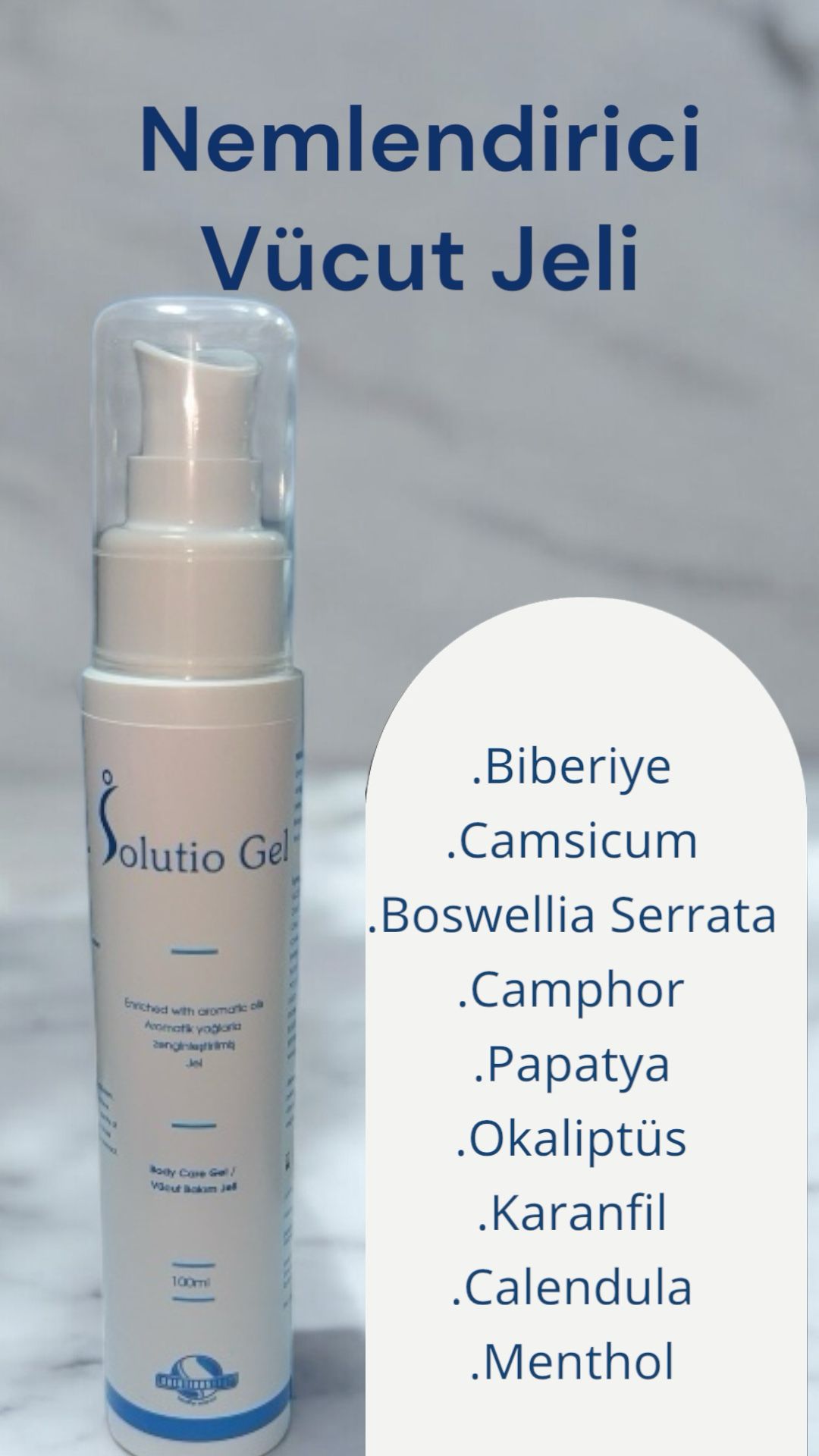 SOLUTIONS BEST Solutio Gel 100 ml Menthol İçeren Nemlendirici Vücut Bakım Jeli